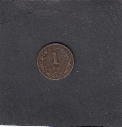 Beschrijving: 1 Cent WILLEM III